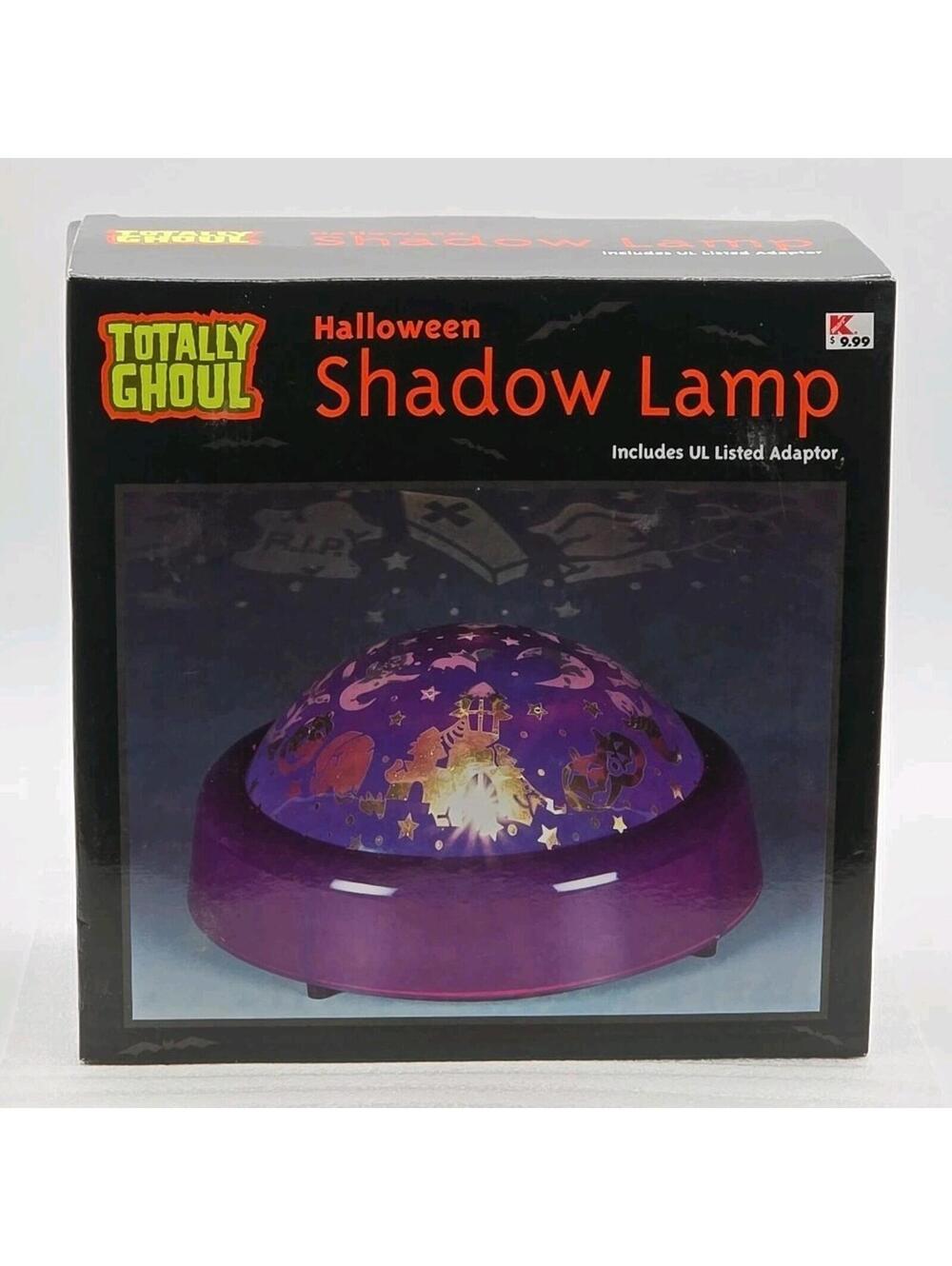 Totally Ghoul Projection Shadow Lamp Box Halloween Rotating Light Show NIB